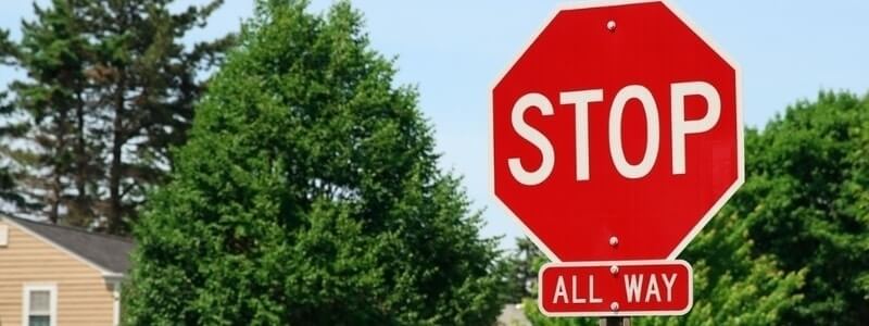 Running Stop Sign Car Accidents Florida